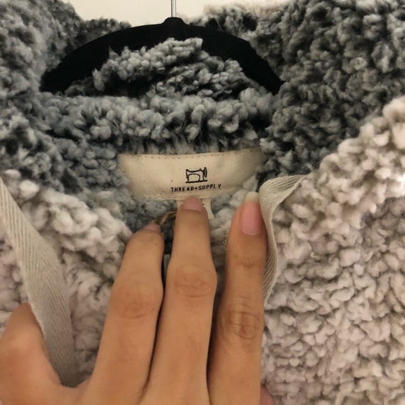 Thread & Supply Sherpa zipper hoodie - Picture 3 of 5